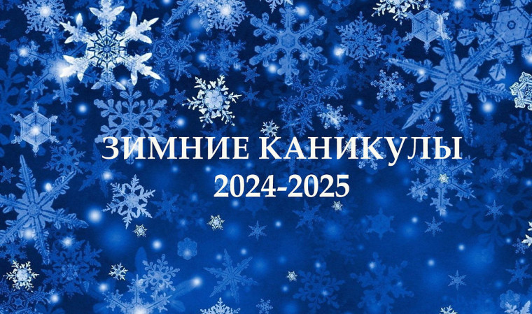 Зимние каникулы 2024-2025.